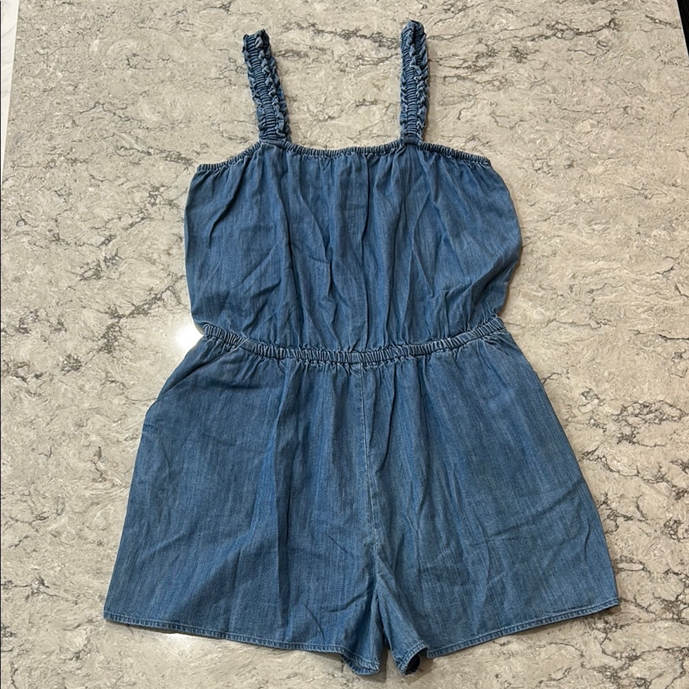 Express Brand Blue Denim Romper